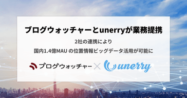 ブログウォッチャーとunerryが業務提携