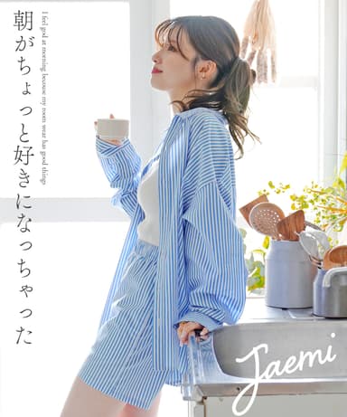 Jaemi ストライプブルー