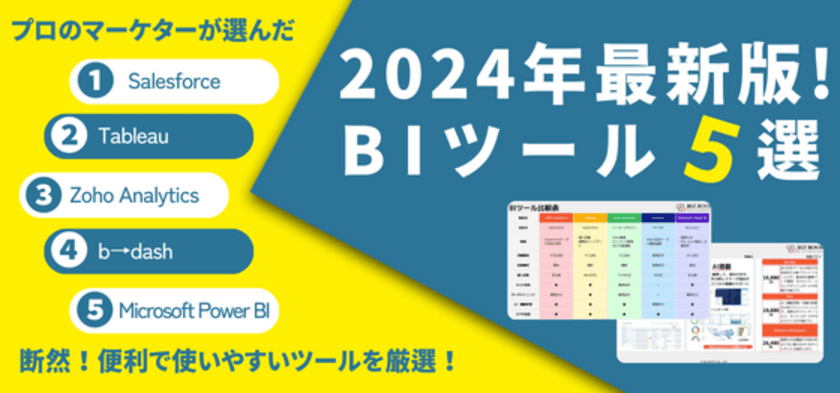 BtoBマーケティング支援のビズブースト　
「2024年最新版 ビジネスインテリジェンス(BI)ツール比較資料」
の提供を開始