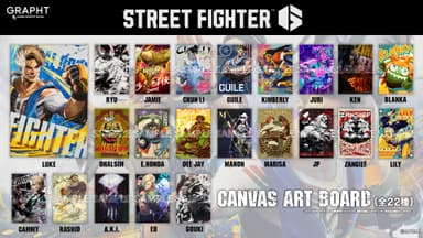 STREET FIGHTER 6 CANVAS ART BOARD(全22種)