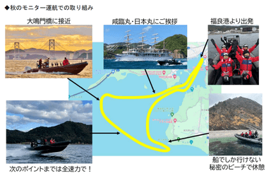 秋のモニター運航での取り組み