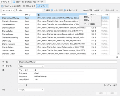 Redisのデータ操作