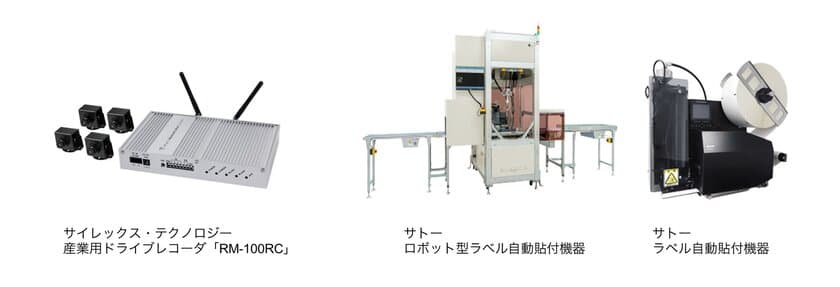 サトーのラベル自動貼付機器のオプションに、
サイレックスの産業用ドライブレコーダが採用