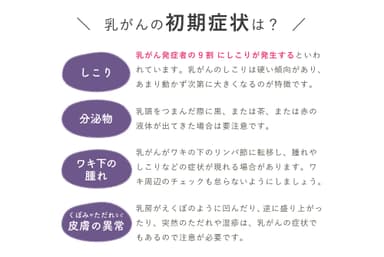 乳がんの初期症状とセルフチェック方法