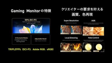 『GRAPHT Gaming Monitor -GR2724ML-BK』の特徴