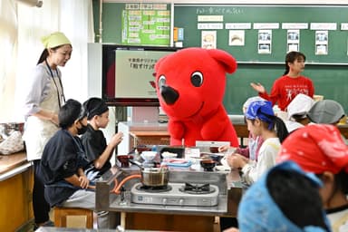 ▲チーバくんが登場する場面も