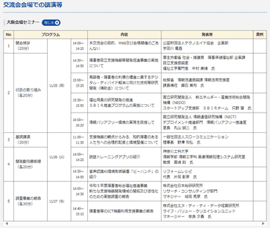 【講演スケジュール】