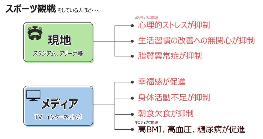 スポーツを観るとこころが元気に！
現地観戦はもちろんメディア観戦でも
―世界初！スポーツ観戦の長期的な健康効果を解明―