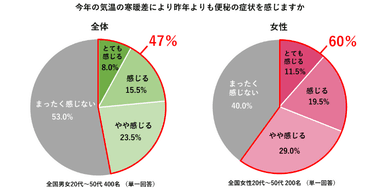 冬の冷え・便秘に関する意識調査　アンケート結果（6）