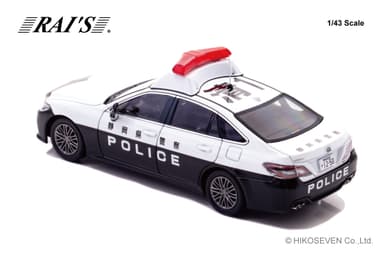 1/43 トヨタ クラウン ハイブリッド (AZSH21) 2023 静岡県警察所轄署地域警ら車両 (清1) ：左後