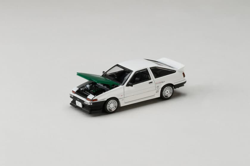 1/64ダイキャストシリーズ“HJ64”から
トヨタ スプリンタートレノ (AE86) / 
DORI DORI MESH WHEEL DRIFT KINGが登場！
2024年12月6日より予約受付開始