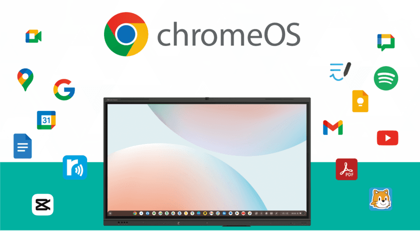 インクルーシブ電子黒板 MIRAI TOUCHを提供するさつきが、
電子黒板に搭載可能なChromebox OPSを発表