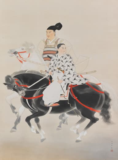 堂本印象《楠公父子》1944年 京都府立堂本印象美術館蔵