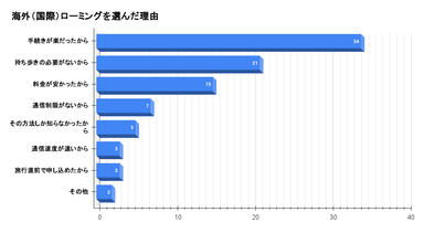 海外(国際)ローミングを選んだ理由