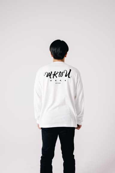 “MKtoU”Long T-shirts_WHT_2