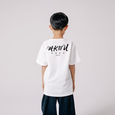 “MKtoU”KIDS T-shirts_WHT_2