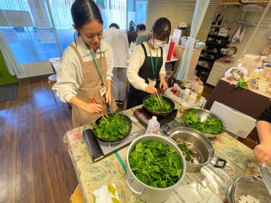 子ども食堂の準備の様子