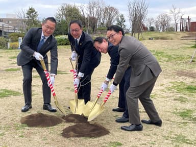 前回植樹(2024年3月28日 東京都三鷹市)