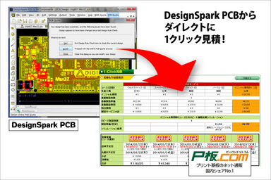 DesignSpark PCBから1-Click見積り