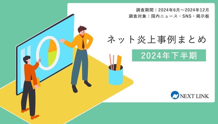 誹謗中傷対策センターが
「2024年下半期の炎上事例データまとめ」を発表