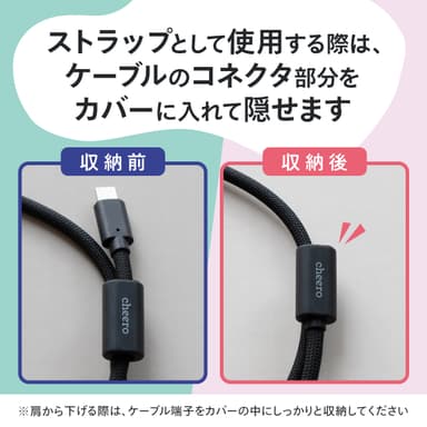 使わないときの充電コネクタはすっきり収納