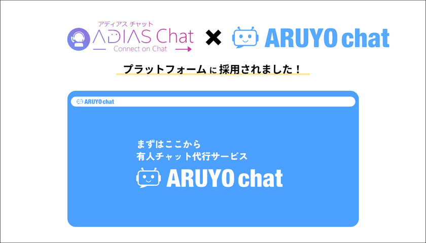 ファイン・インテリジェンス・グループが提供する
「ADIAS Chat」がチャット代行サービス「ARUYO chat」の
プラットフォームに採用