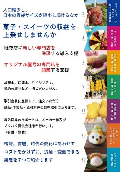 開業・導入支援　7業態