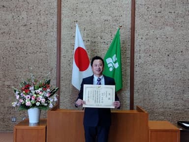 栃木県公館内にて表彰式後に