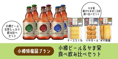 特産品リターン：小樽ビール＆かま栄セット