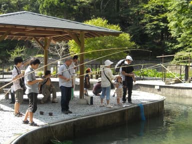 大人気の釣り場は子どもから大人まで楽しめます