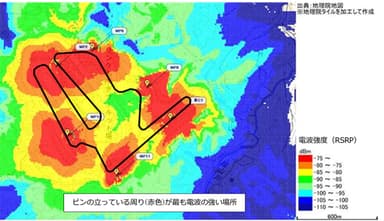 <電波伝搬シミュレーションのイメージ図>