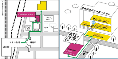 品川テクノロジーテラス　内　「IOWNショーケース」