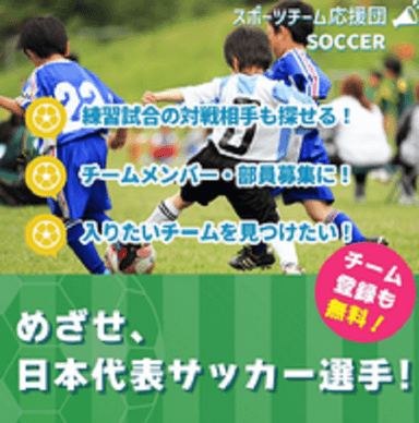 サッカーチーム応援団