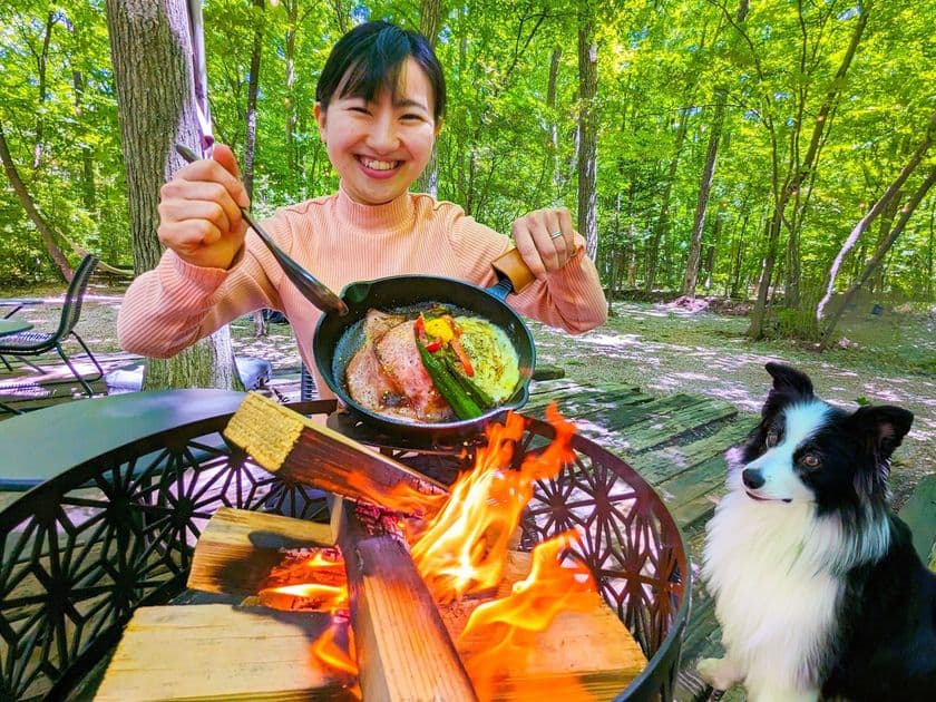 那須の森で、手ぶらで極上バーベキュー体験。
贅沢な那須高原和牛ステーキを堪能できる
日帰りグランピングBBQが新登場!
~焚き火×アウトドア×送迎付きの贅沢な日帰り旅~