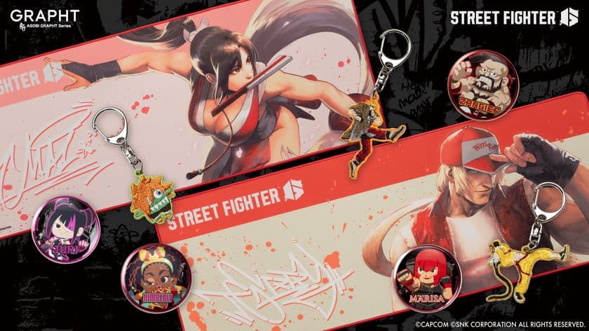 「ストリートファイター 6」発売2周年記念にあわせて
『ASOBI GRAPHT』から追加コラボアイテムが多数登場