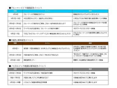 イベントスケジュール