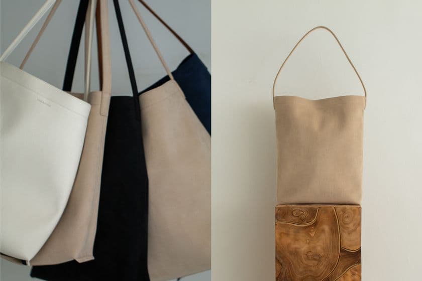 otnek & ebanat(オトネック・エバナット)より、
人気定番モデル“MEJIA”に「アーモンド」と
「ネイビー」の限定色が登場