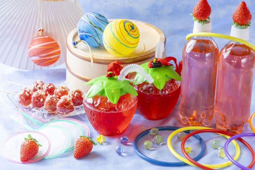 【いちご専門店 いちごBonBonBERRY/
伊豆・村の駅 伊豆のへそ店】
“伊豆のへそ”で、夏を楽しむイベント尽くしの3日間!
パワーアップした縁日イベントやお祭り限定メニューが登場する
『いちごの夏祭り』とスイカの振る舞いや重さ当て選手権を
8月1日(金)~3日(日)で開催!