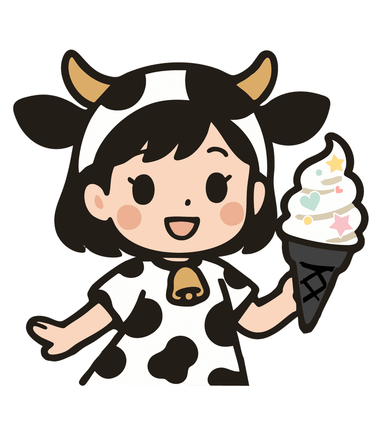 那須高原のグランピングカフェ&BBQ“たき火”に新名物誕生!
濃厚ミルクのご褒美ソフト
「那須高原“しろくろみるく”ソフトクリーム」
2025年8月8日(金)より新発売