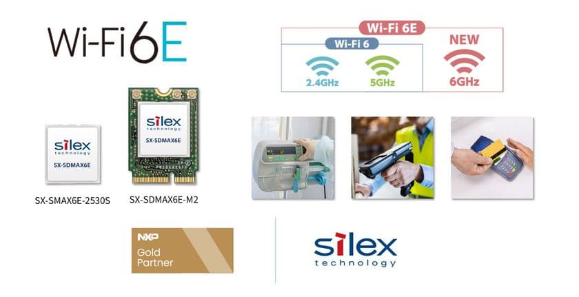 サイレックス、安定通信&省電力両立の
6GHz帯無線LANモジュール「SX-SDMAX6E」を発表