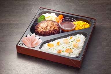 ミート矢澤「ハンバーグ弁当」×岩下の新生姜