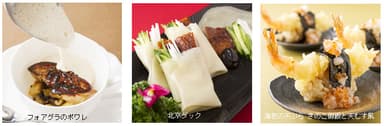 ライブキッチンコーナーのお料理