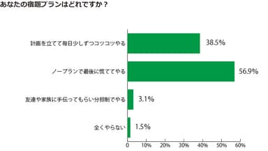 あなたの宿題プランはどれですか？