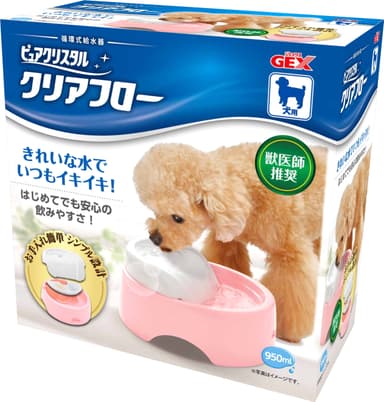 ピュアクリスタルクリアフロー 犬用ピンク