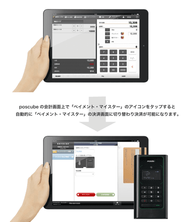 「ポス・キューブ」「ペイメント・マイスター」連携