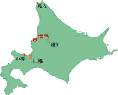 北海道暑寒別岳パイロットファーム地図