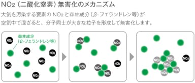 図表１　NO2無害化のメカニズム