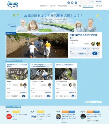 『カワサポ』トップイメージ