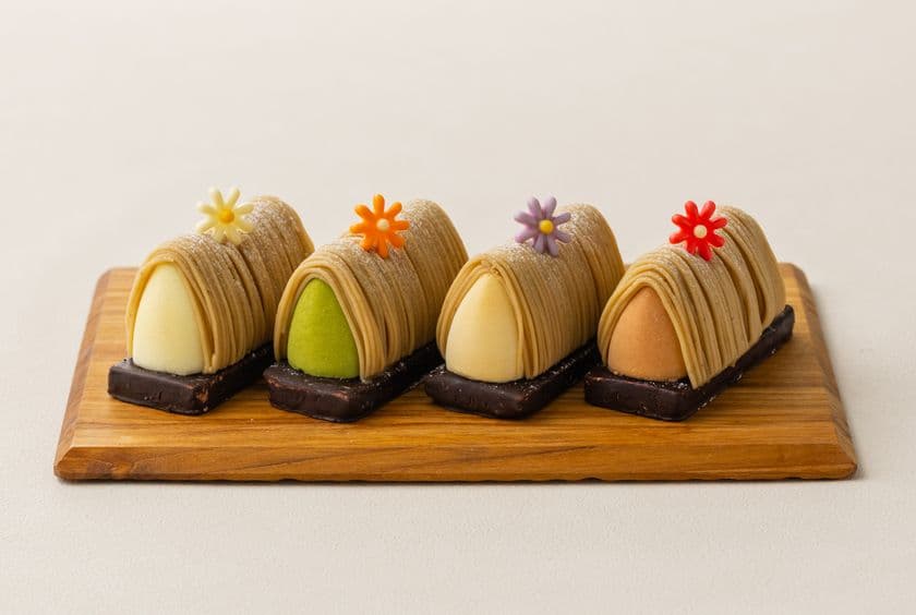 中島大祥堂の看板モンブラン「かやぶき」に
新フレーバー3種が登場!天王寺MIO店限定で9月1日より発売