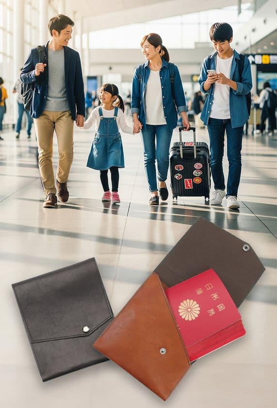 アブラサスより、家族4人分の旅をひとつにまとめる
「ファミリーパスポートケース」を発売